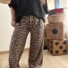 pantalon léopard camel grande taille femme curvy by romy