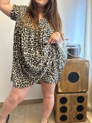 combinaison robe leopard grande taille femme curvy by romy