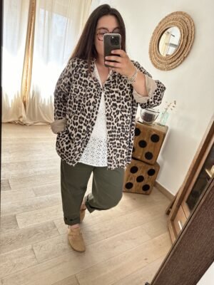 veste leopard grande taille femme curvy by romy