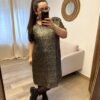 robe de fête noir doré argent grande taille femme curvy by romy