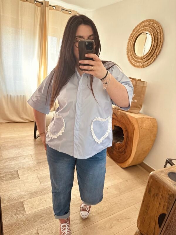 chemise coeur dentelle curvy by romy