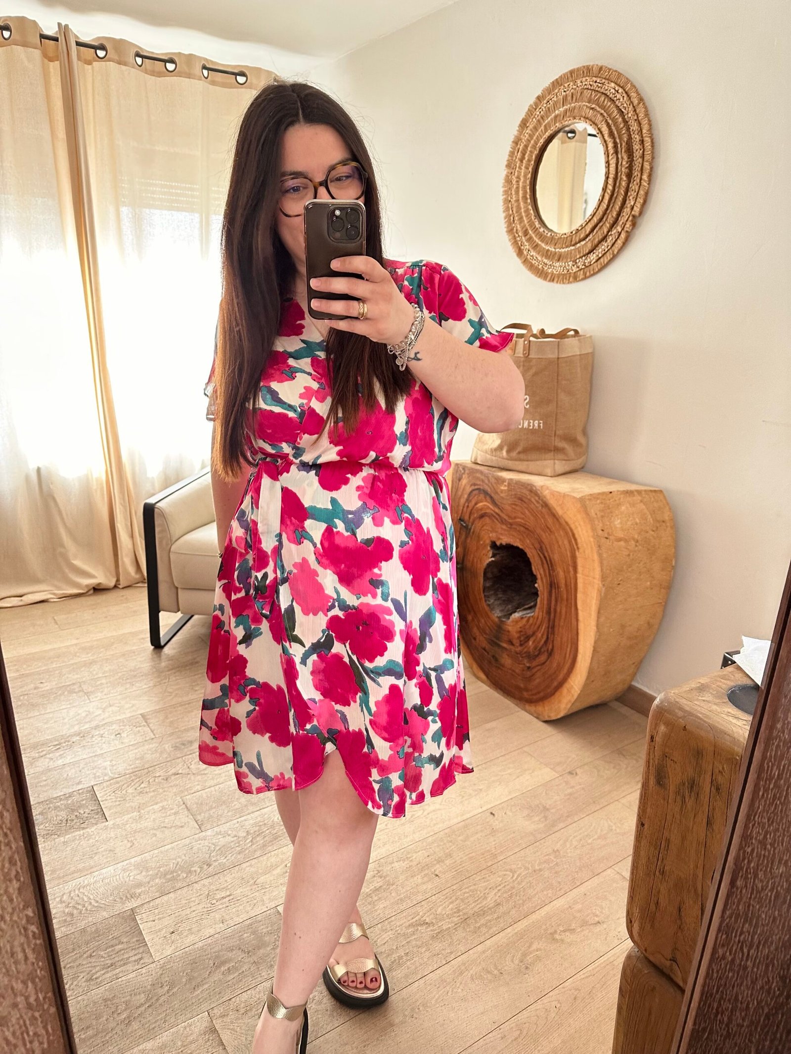 robe fleurie grande taille femme curvy by romy