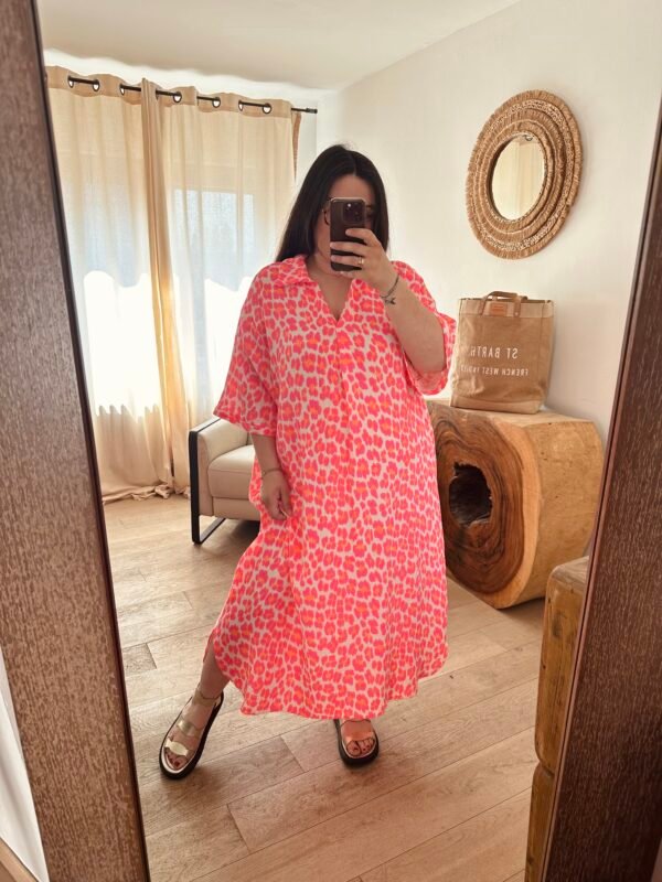 robe gaze de coton leo flashy grande taille femme curvy by romy
