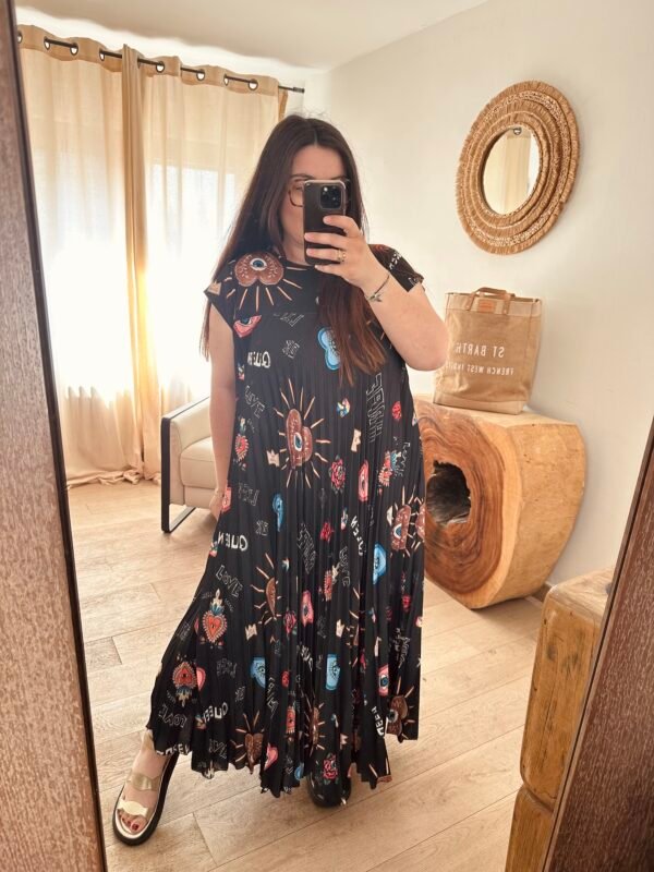 robe a motifs grande taille femme curvy by romy