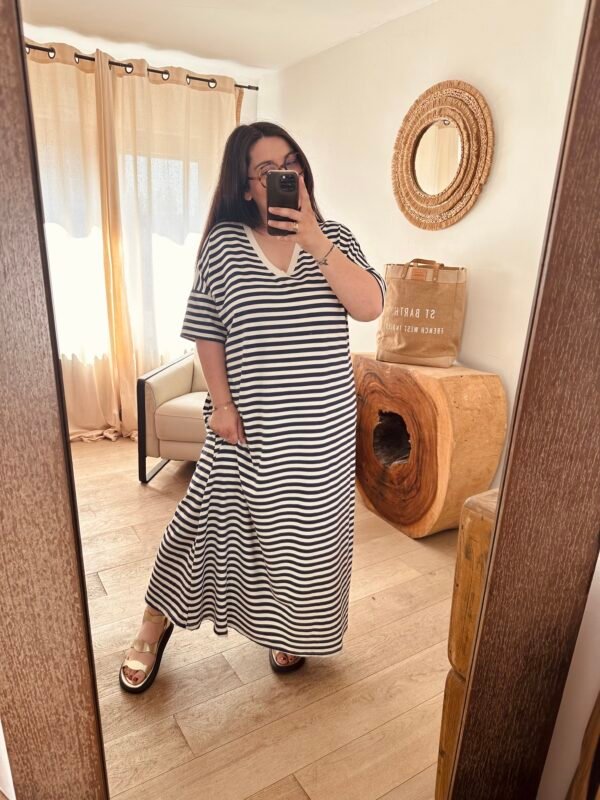 robe mariniere grande taille femme curvy by romy