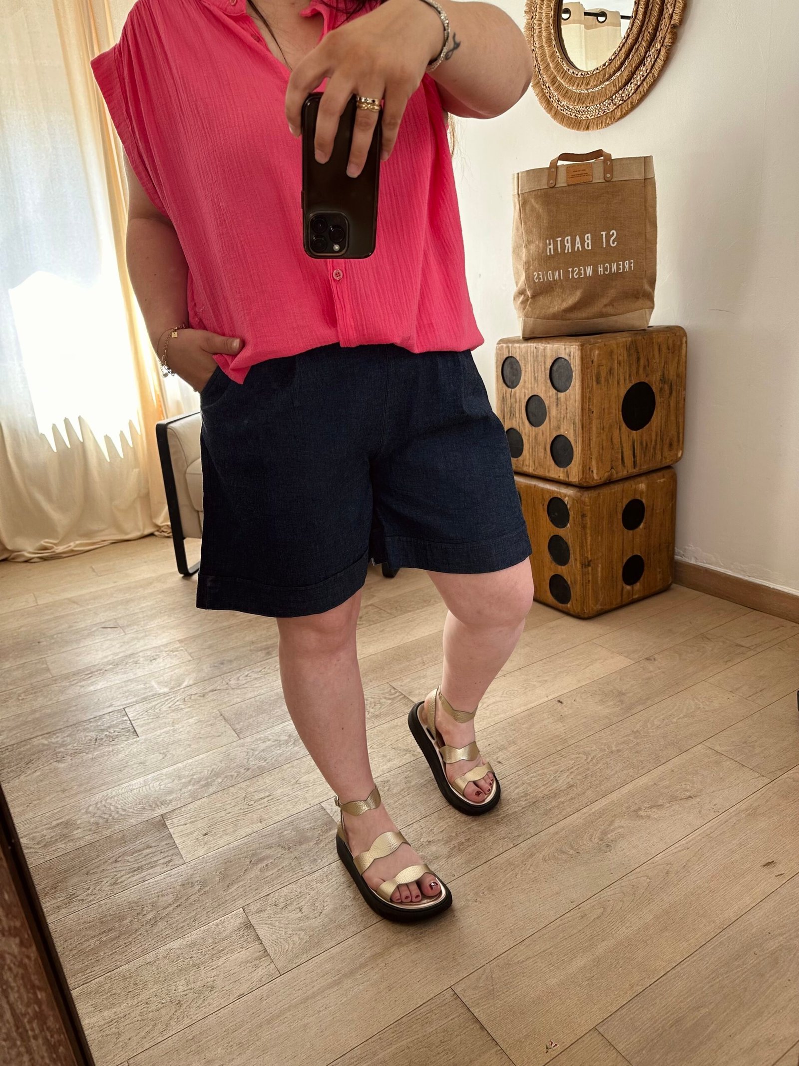 short jean grande taille femme curvy by romy