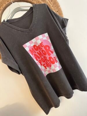T SHIRT MORE AMORE POR FAVOR