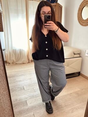 gilet noir sans manches curvy by romy
