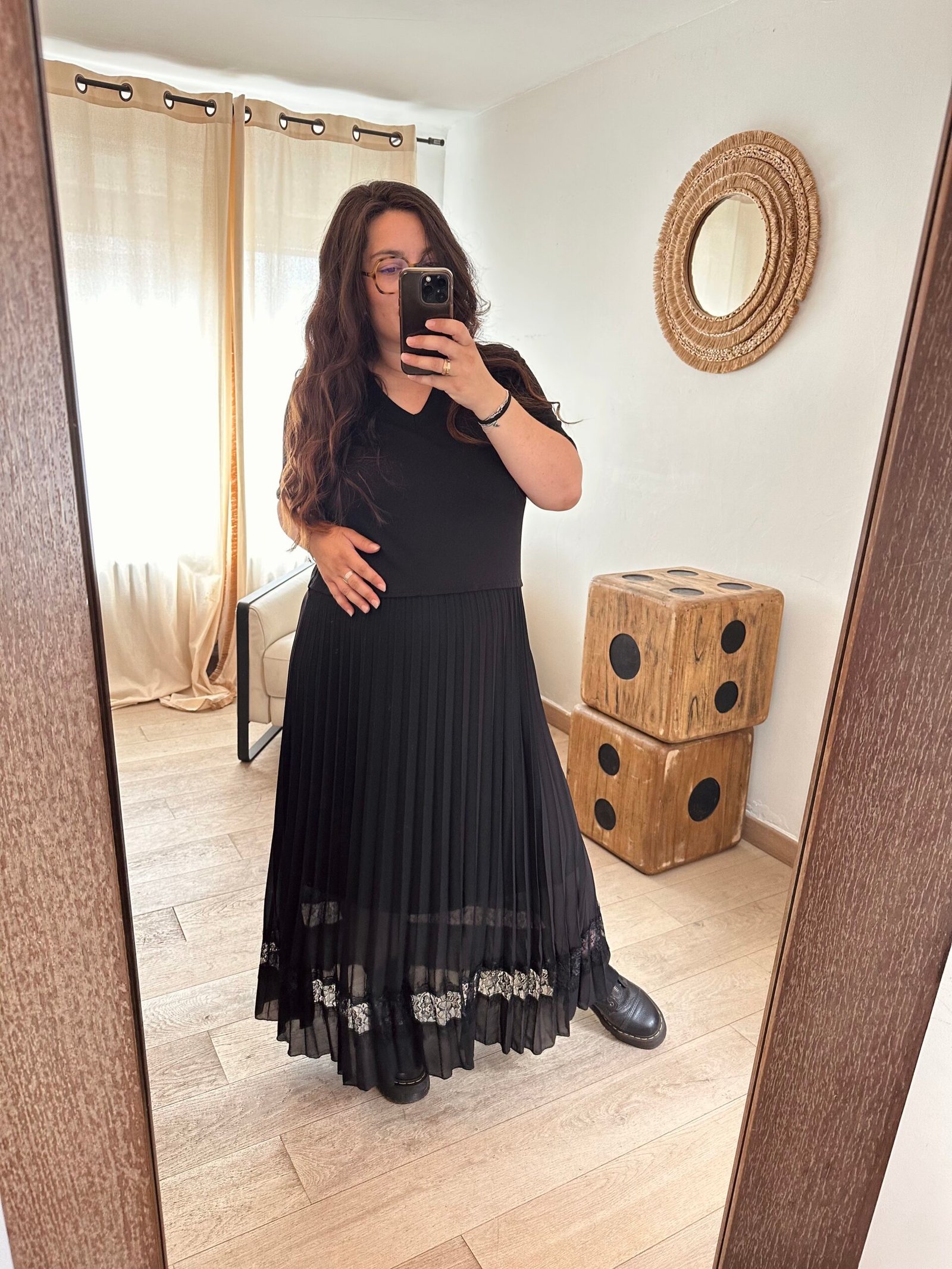 robe bi matière grande tailel femme curvy by romy