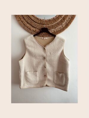 gilet ecru grande taille femme curvy by romy
