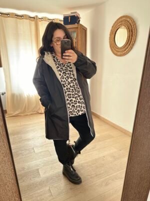 impermeable parka grande tailed femme curvy by romy
