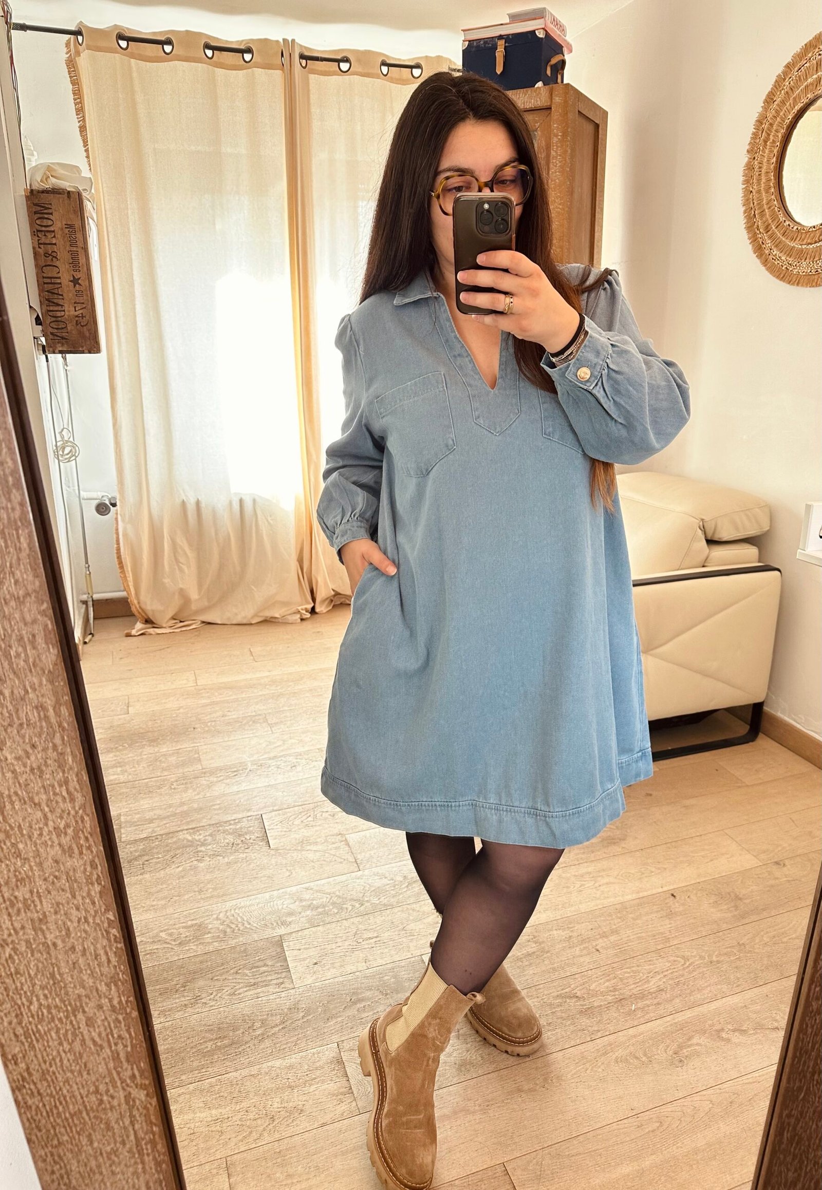 robe en jean grande taille femme curvy by romy