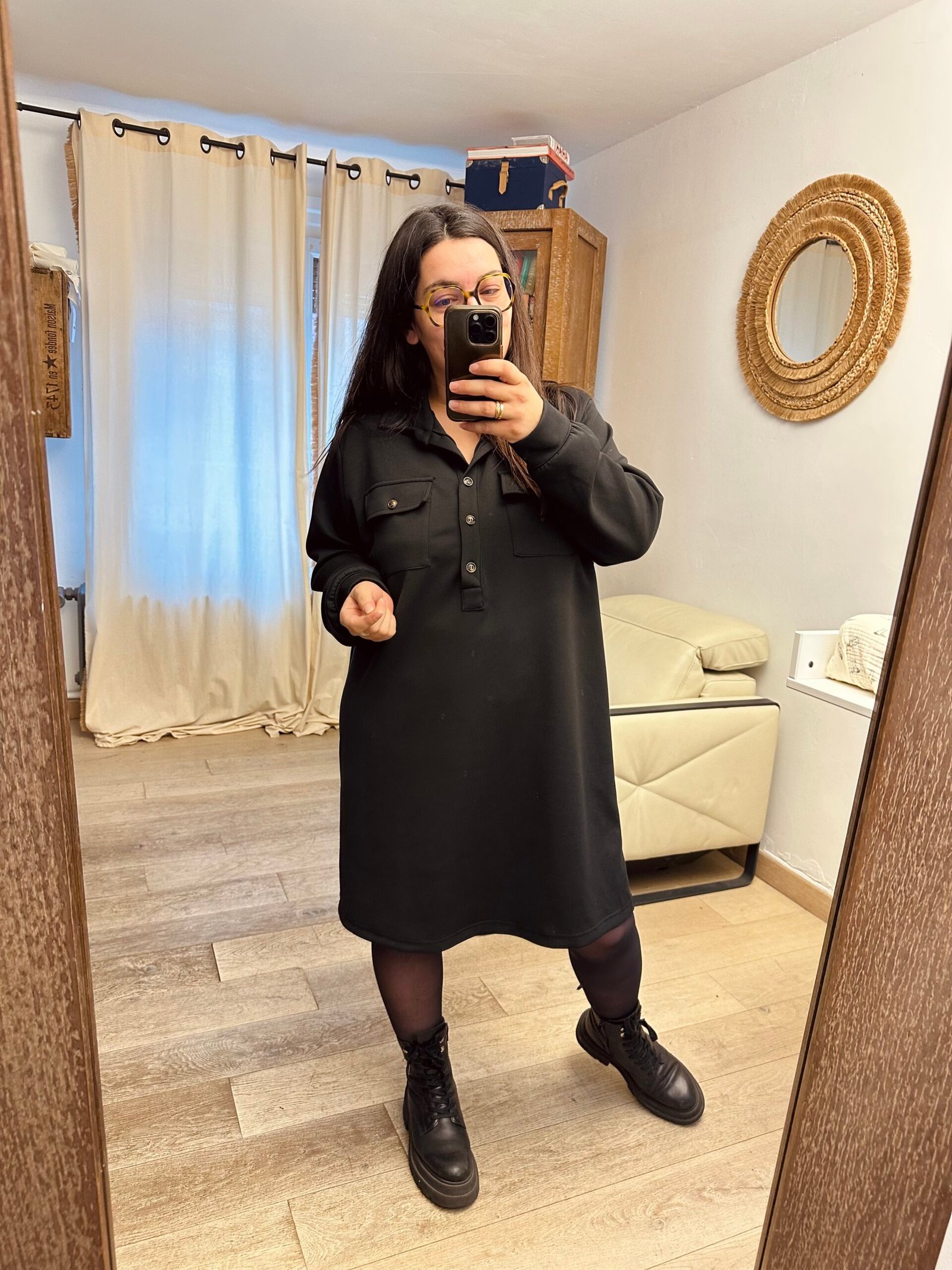 robe noir grande taille femme curvy by romy
