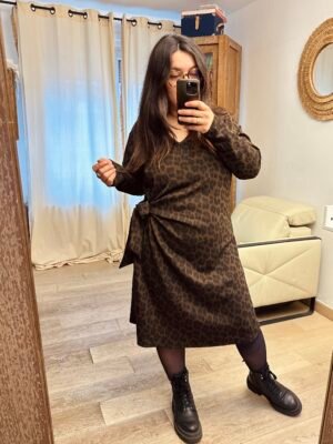 robe leopard n oued grande taille femme curvy by romy