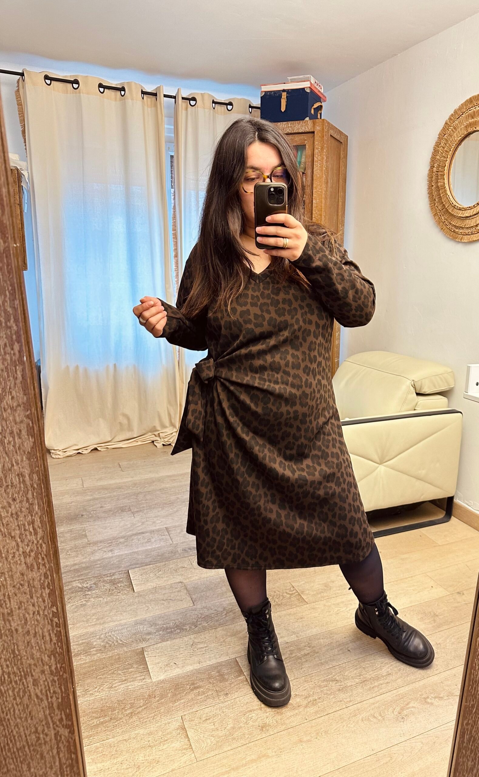 robe leopard n oued grande taille femme curvy by romy