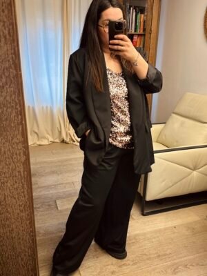 blazer noir grande taille femme curvy by romy