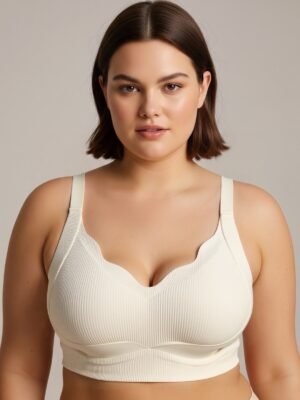 brassiere ecru comfort grande taille femme curvy by romy