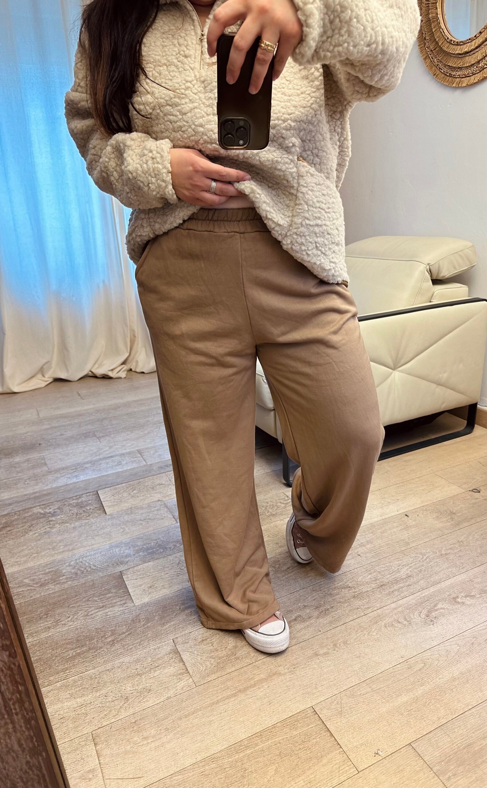 jogg large camel grande taille femme curvy by romy