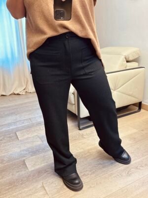pantalon noir grande taille femme curvy by romy