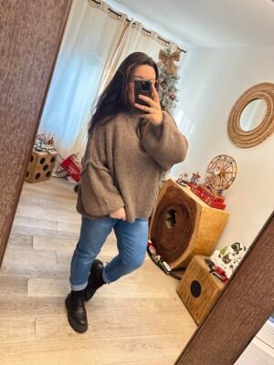 pull choco grande taille femme curvy by romy