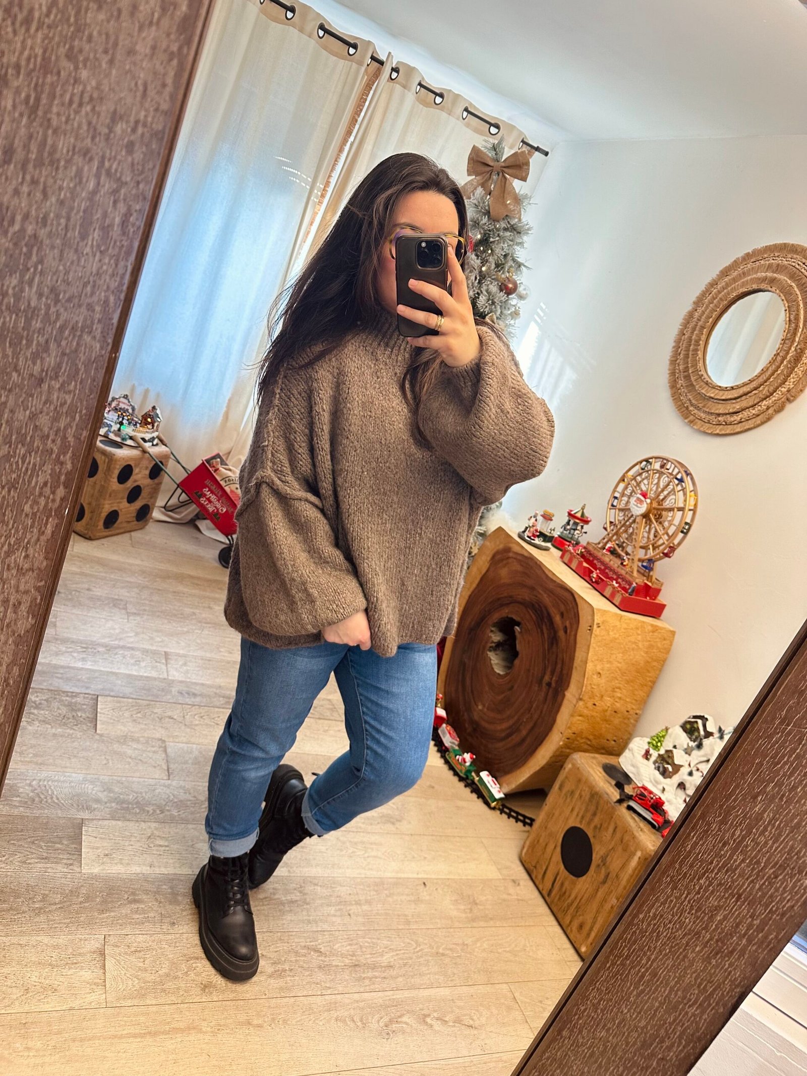 pull choco grande taille femme curvy by romy