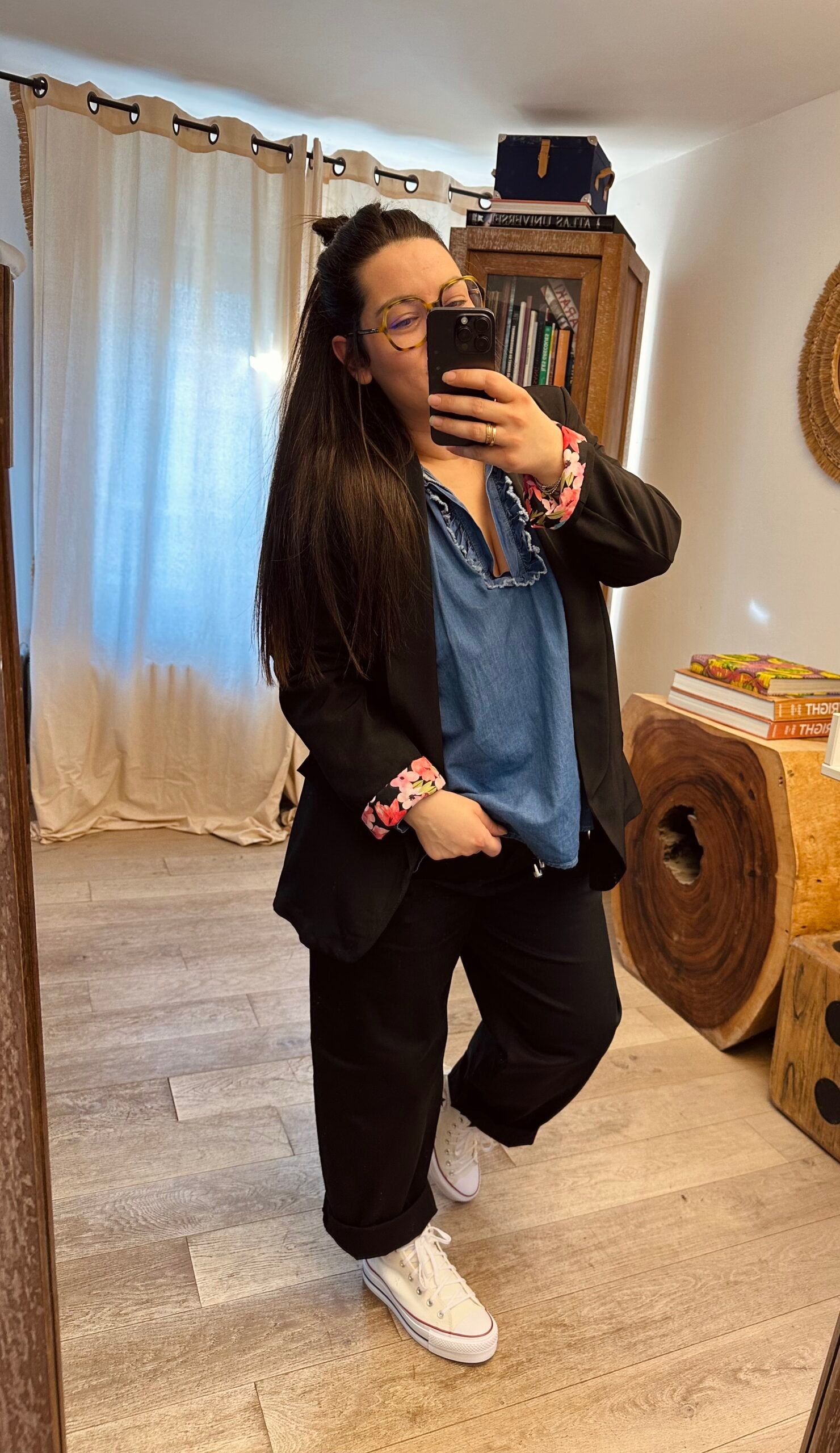 blazer fleuri grande taille femme curvy by romy