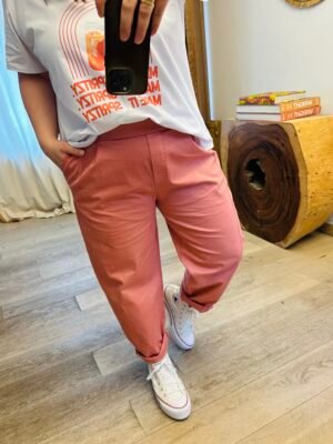 pantalon coupe barrel grande taille femme curvy by romy