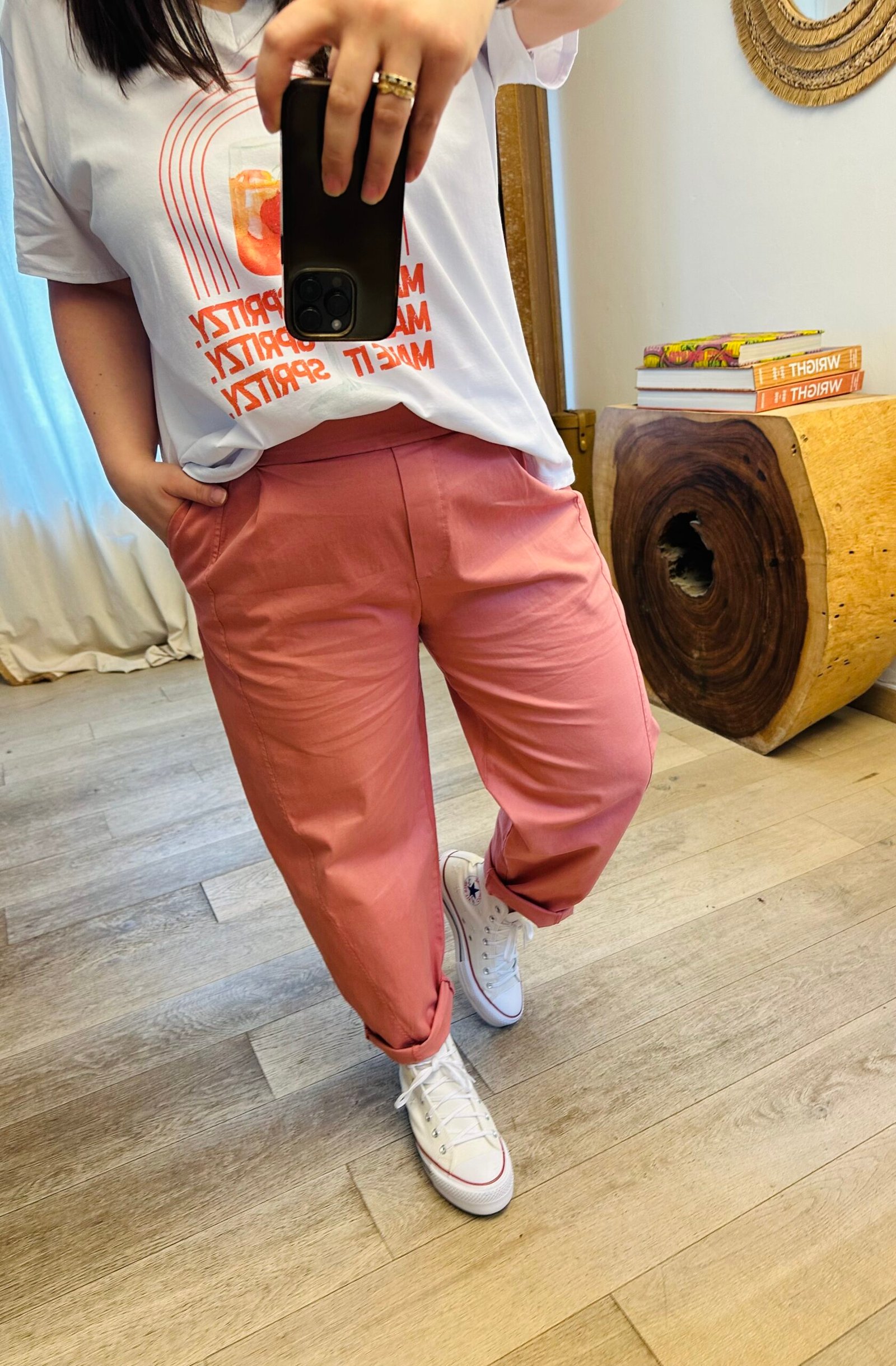 pantalon coupe barrel grande taille femme curvy by romy