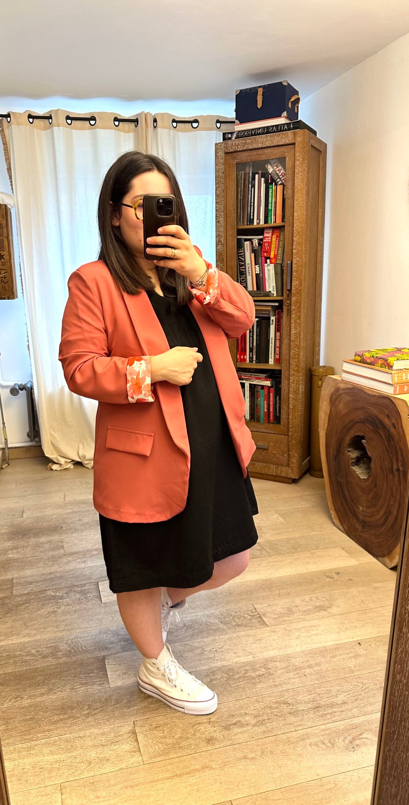 blazer terracotta grande taille femme curvy by romy
