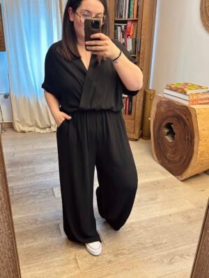 combinaison noir grande taille femme curvy by romy