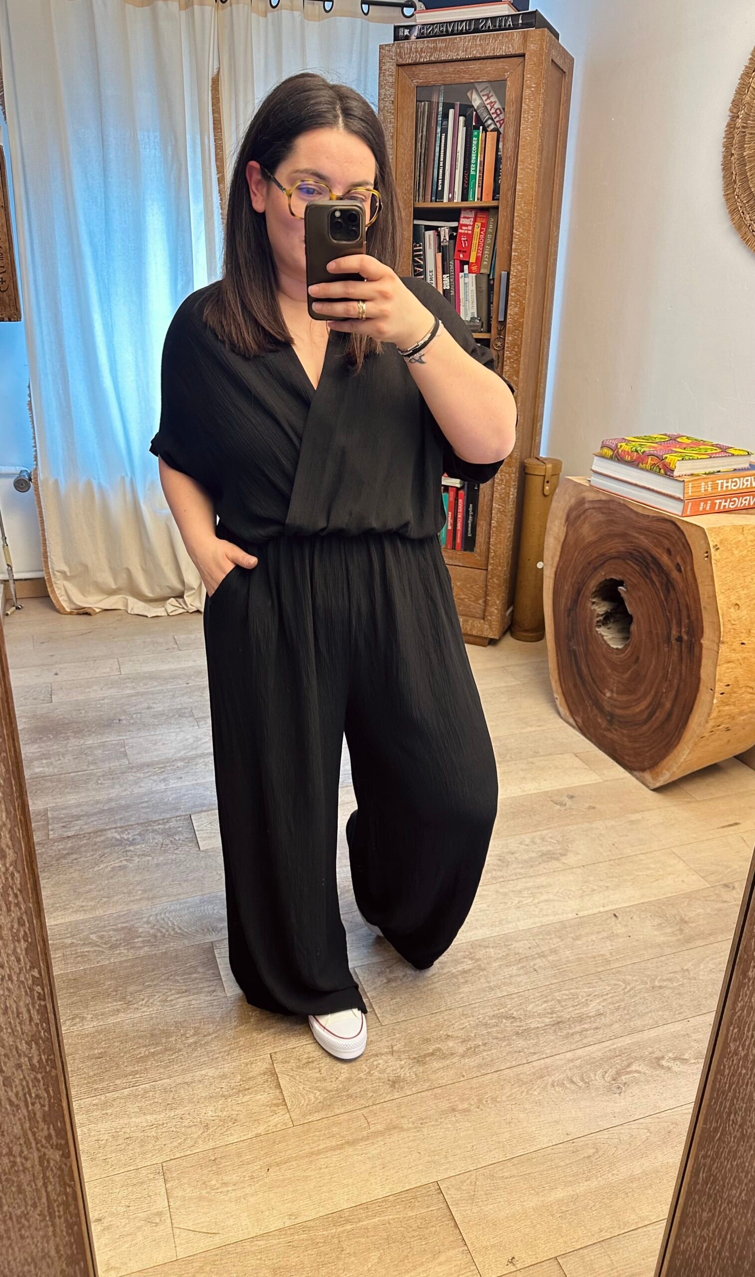 combinaison noir grande taille femme curvy by romy