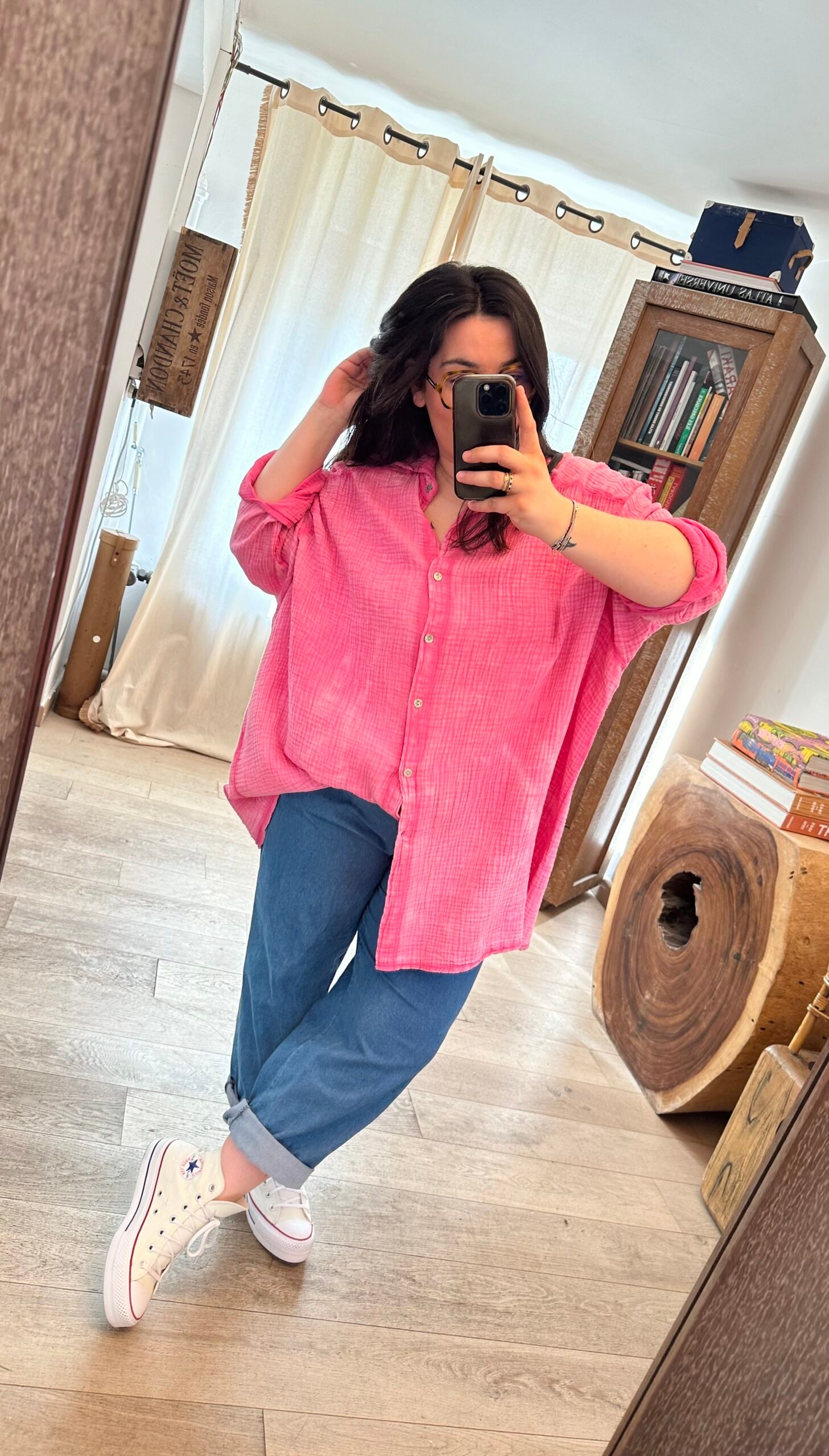 chemise gaze de coton grande taille femme curvy by romy