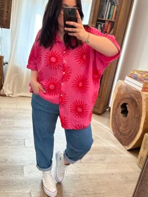chemise en gaze de coton soleil grande taille femme curvy by romy