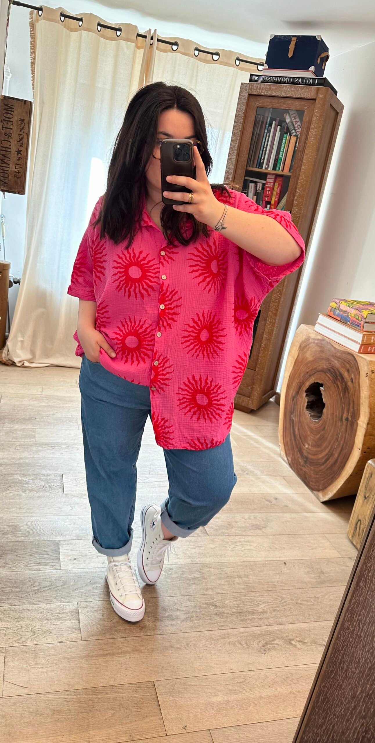 chemise en gaze de coton soleil grande taille femme curvy by romy