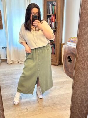 chemise en gaze de coton grande taille femme curvy by romy