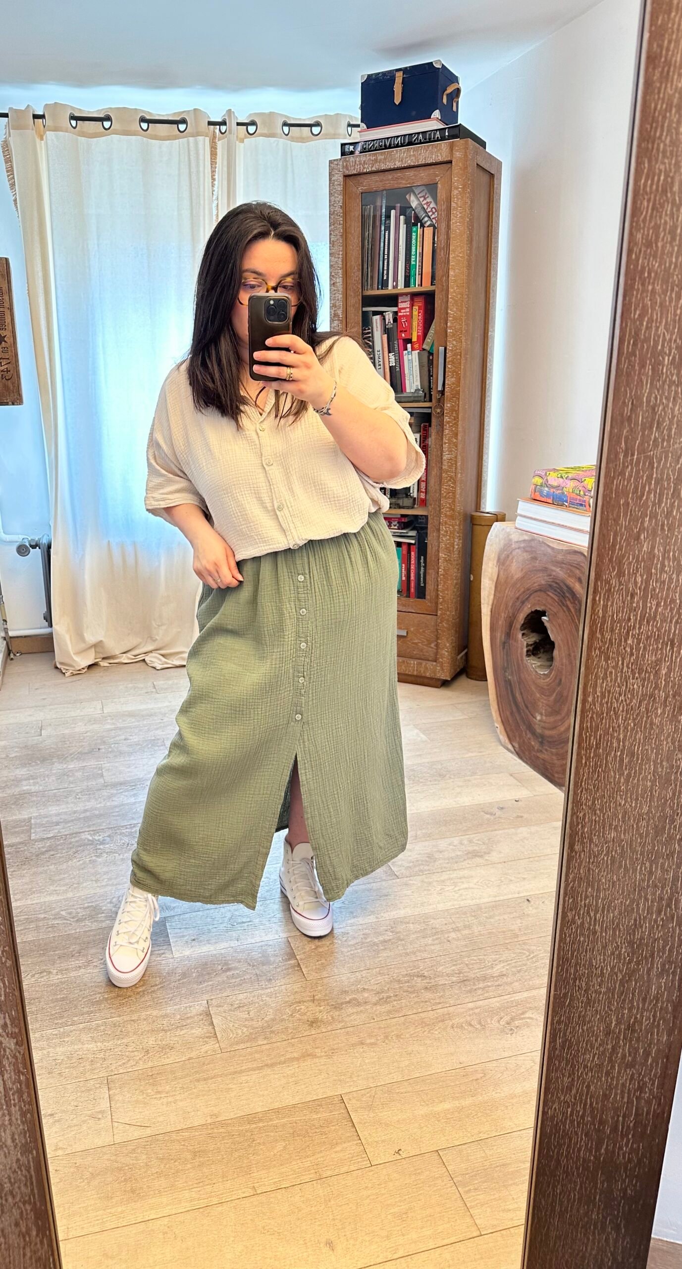 chemise en gaze de coton grande taille femme curvy by romy