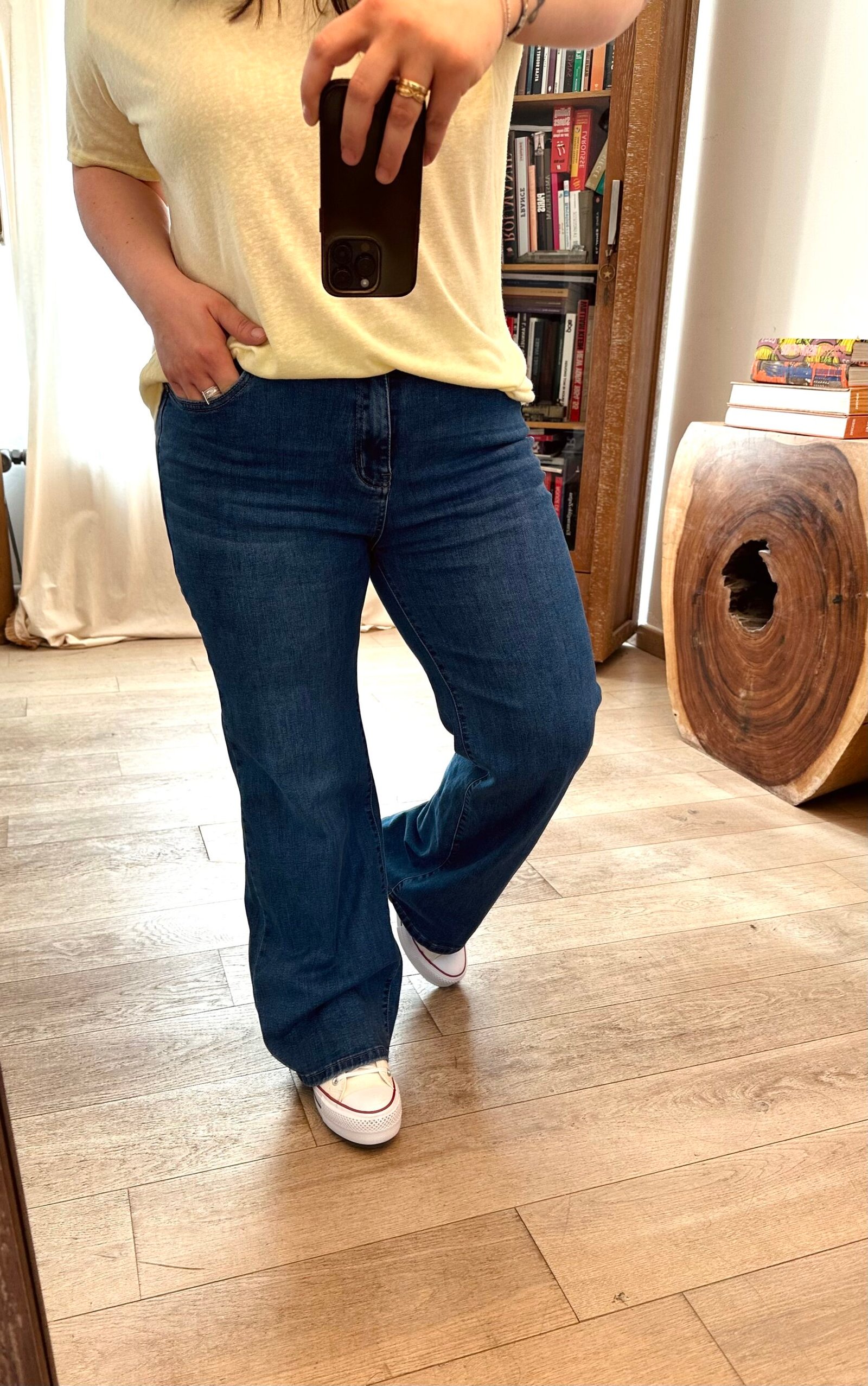 jean coupe droite grande taille femme curvy by romy