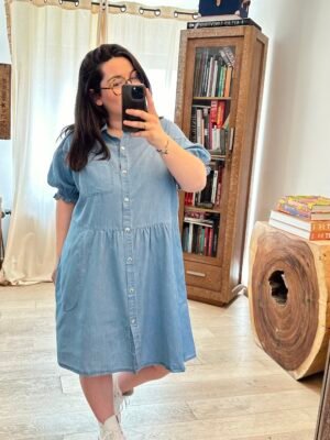 robe jean grande taille femme curvy by romy