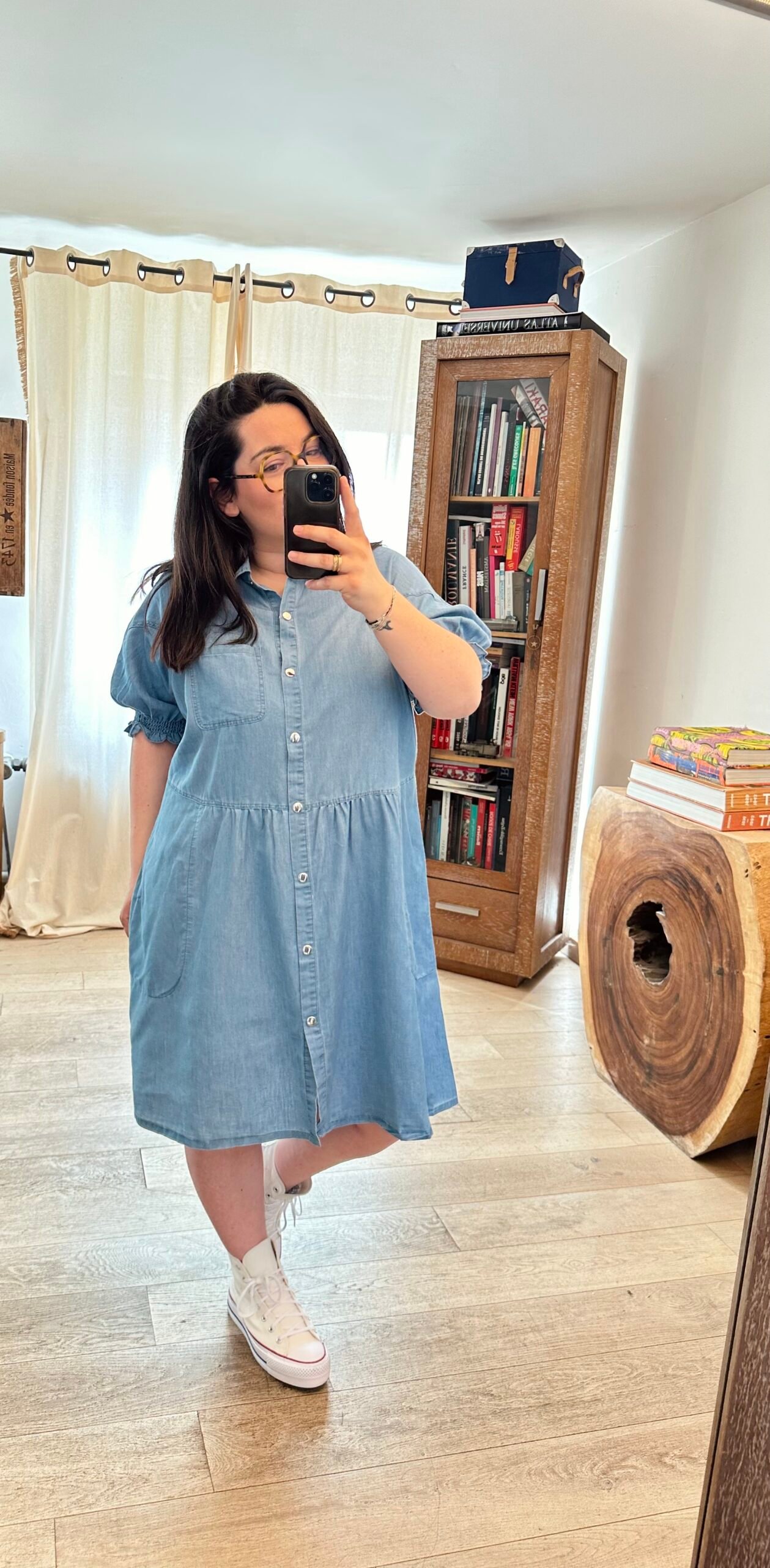 robe jean grande taille femme curvy by romy