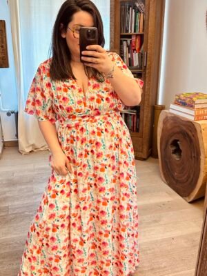 robe fleurie grande taille femme curvy by romy