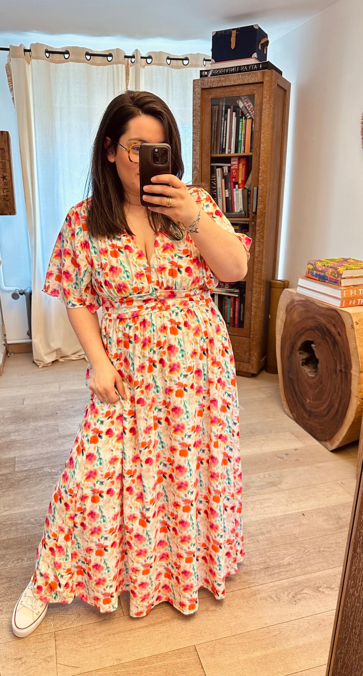 robe fleurie grande taille femme curvy by romy