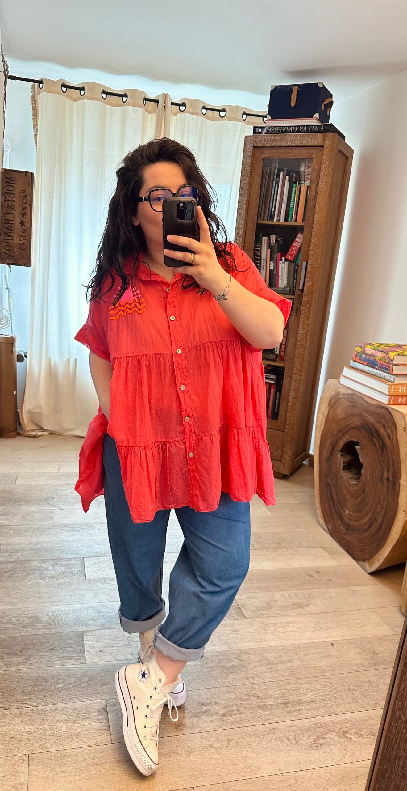 blouse framboise grande taille femme curvy by romy