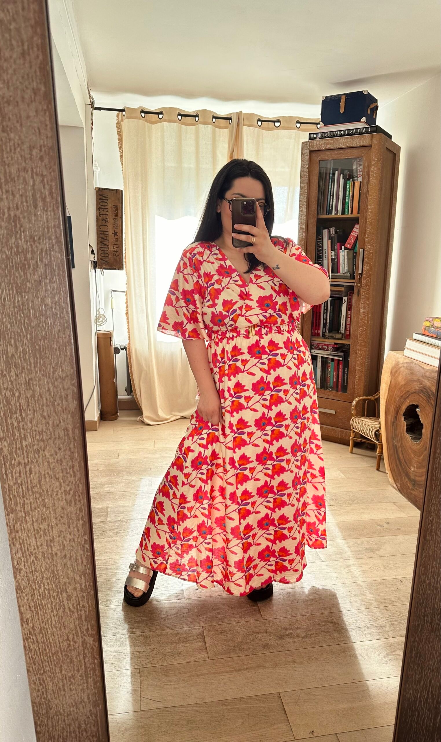 robe fleurie grande taille femme curvy by romy