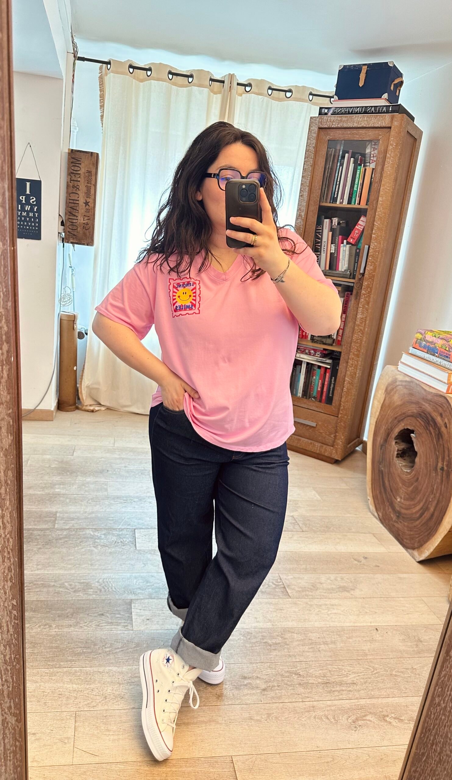 t shirt smiley grande taille femme curvy by romy