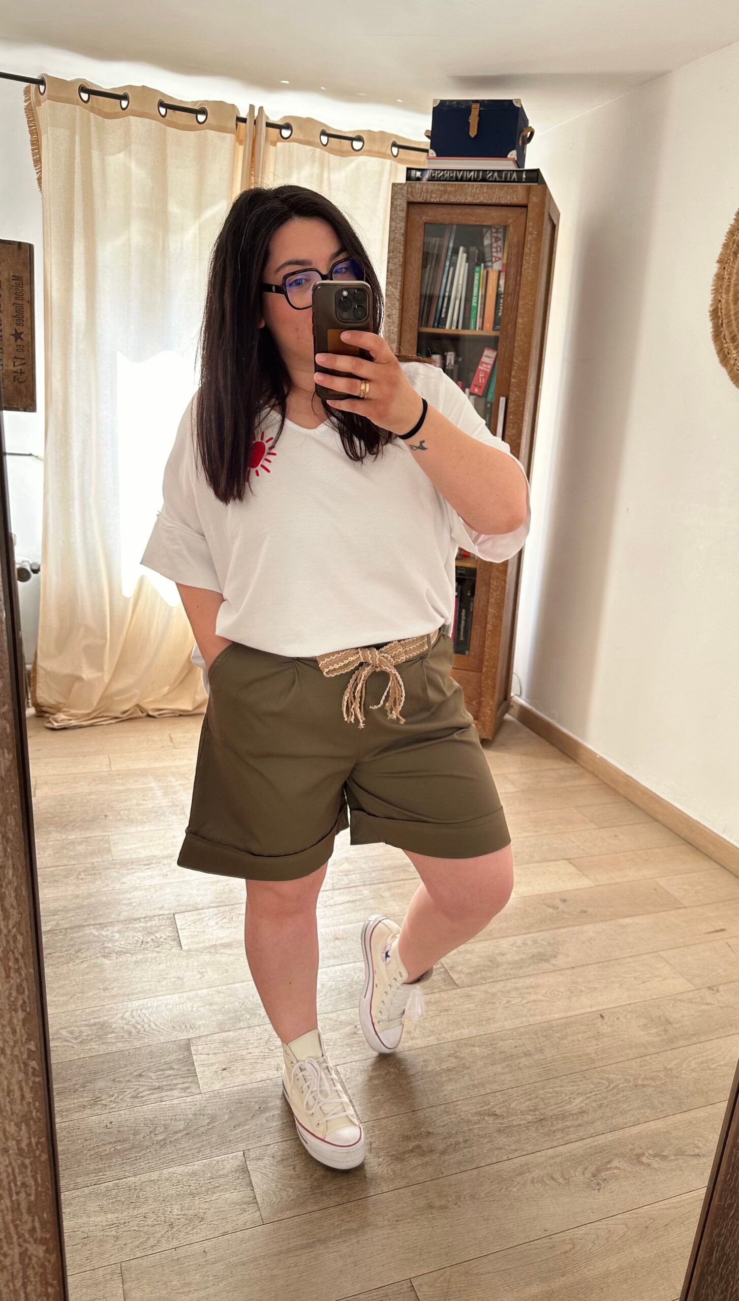 short en toile grande taille femme curvy by romy