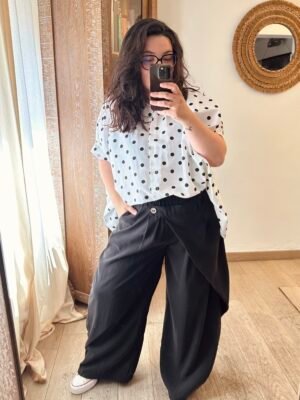 pantalon a revers grande taille femme curvy by romy