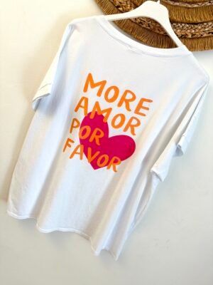 t shirt more amor por favor grande taille femme curvy by romy